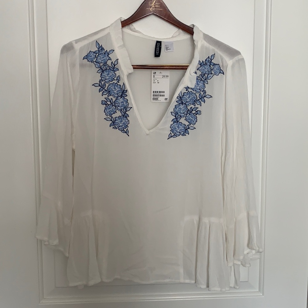 White Tunic w/ Embroidery